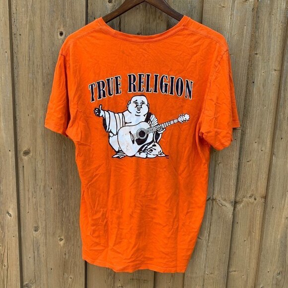 True Religion BIG LOGO T Shirt Large - Picture 1 of 4